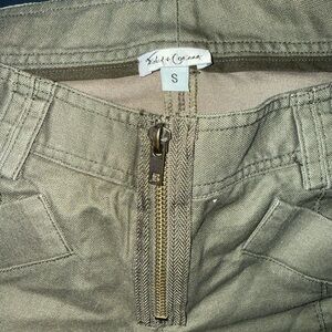 Foley + Corinna: Green and Khaki Cargo Skinny Straight Leg Pants in Small